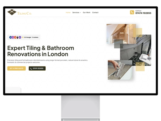 Website built by We Grow Trades for a UK trade business