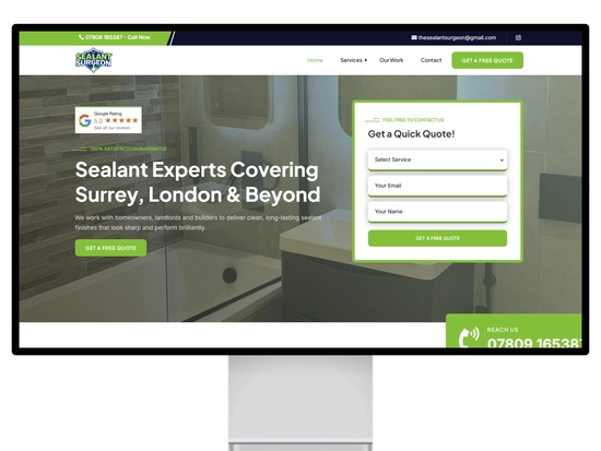 Website built by We Grow Trades for a UK trade business