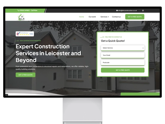 Website built by We Grow Trades for a UK trade business