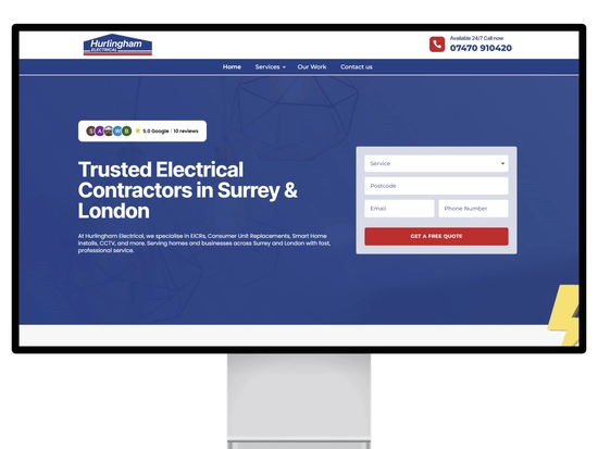 Website built by We Grow Trades for a UK trade business