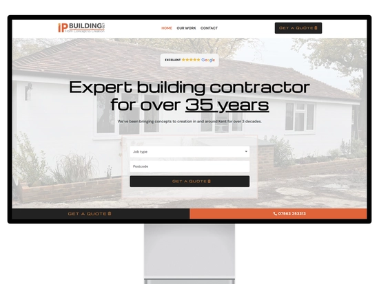 Website built by We Grow Trades for a UK trade business